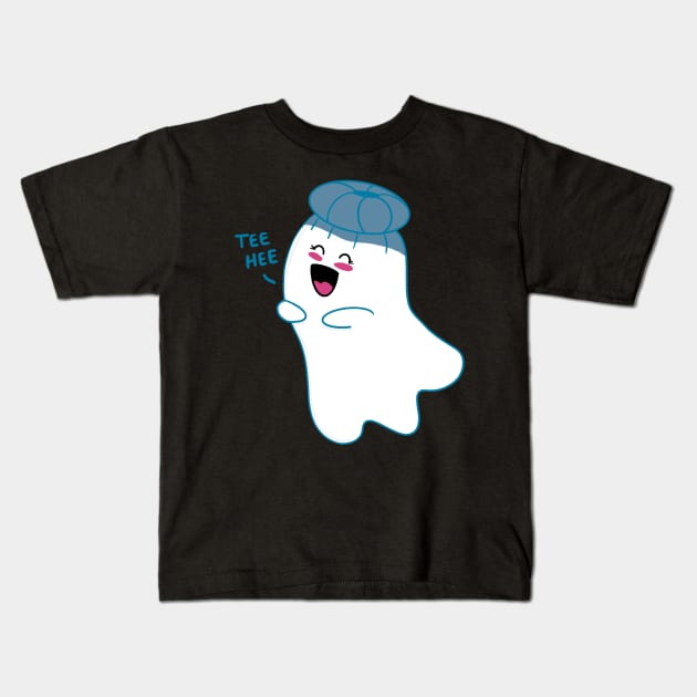 Little Ghost Jaunty Kids T-Shirt by nathalieaynie